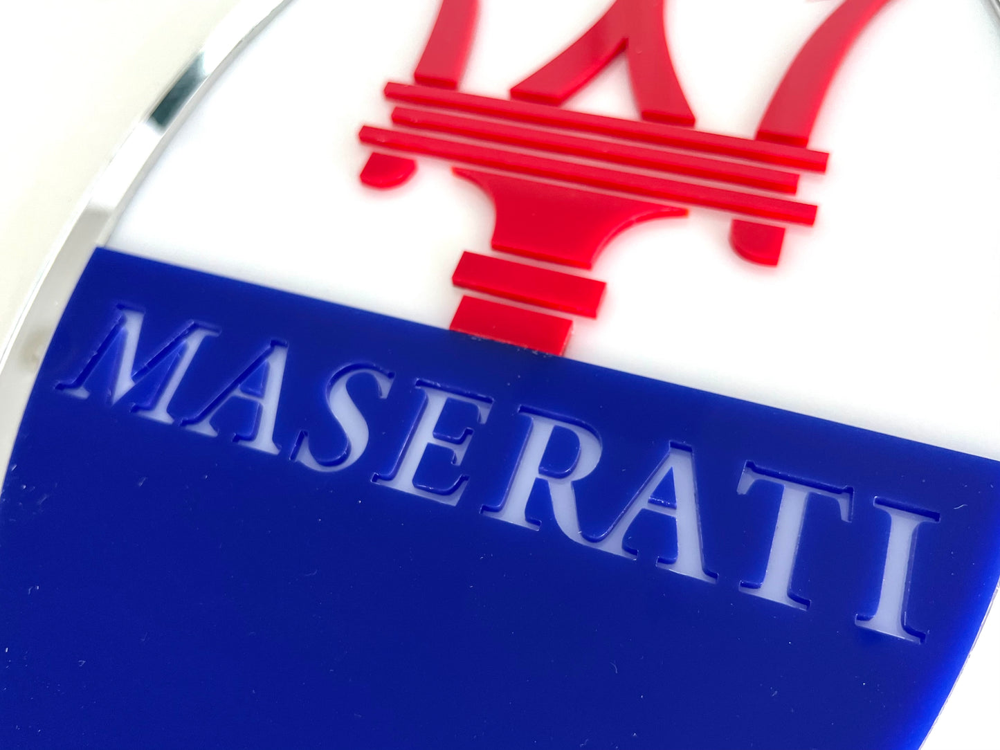 Maserati Acrylic Logo Sign #A108