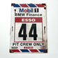 BMW Mobil 1 Esso Vintage Metal Sign #A19
