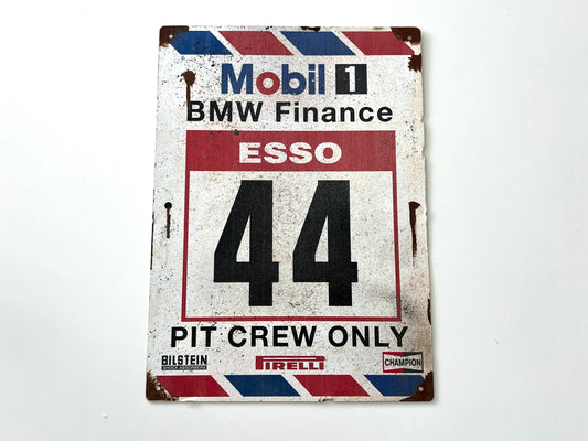 BMW Mobil 1 Esso Vintage Metal Sign #A19