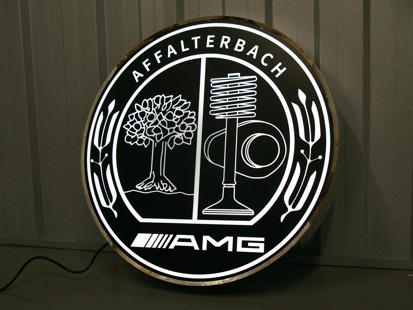 Mercedes Benz AMG Dealership Illuminated Sign Black #D53