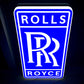 Rolls Royce Blue Illuminated Logo Sign #B60