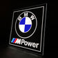BMW M Power Illuminated Logo Sign #B13