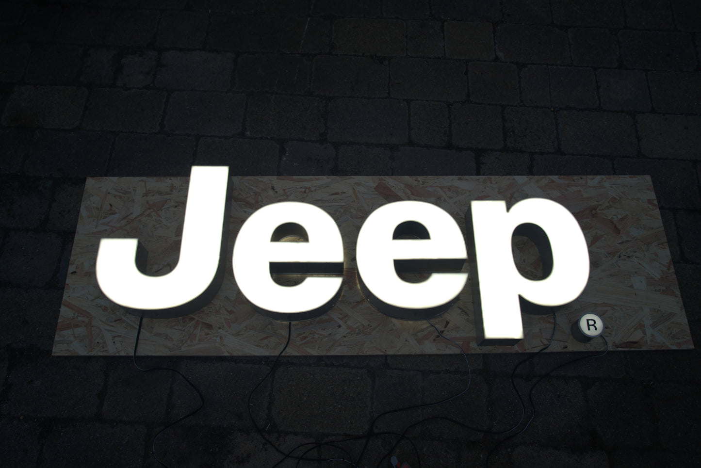 Jeep Dealership Illuminated Logo Sign #D47