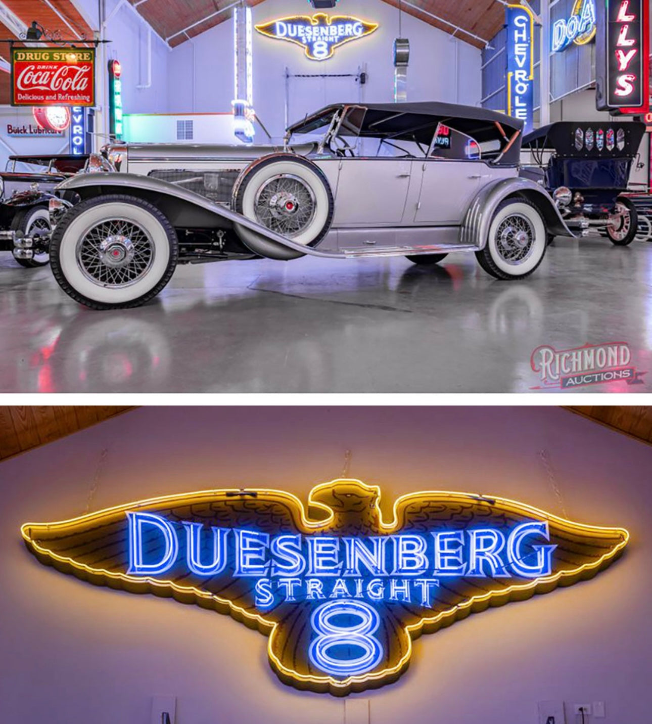 Duesenberg Straight 8 Neon Sign #N155