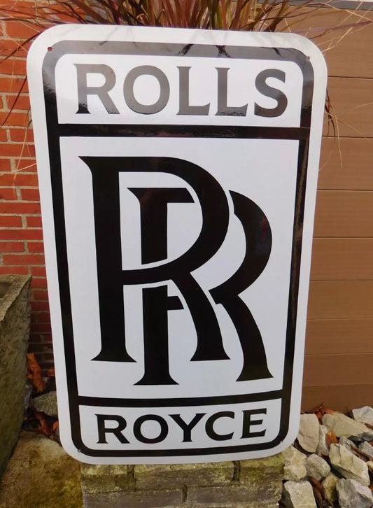 Rolls Royce Enamel Sign #A68