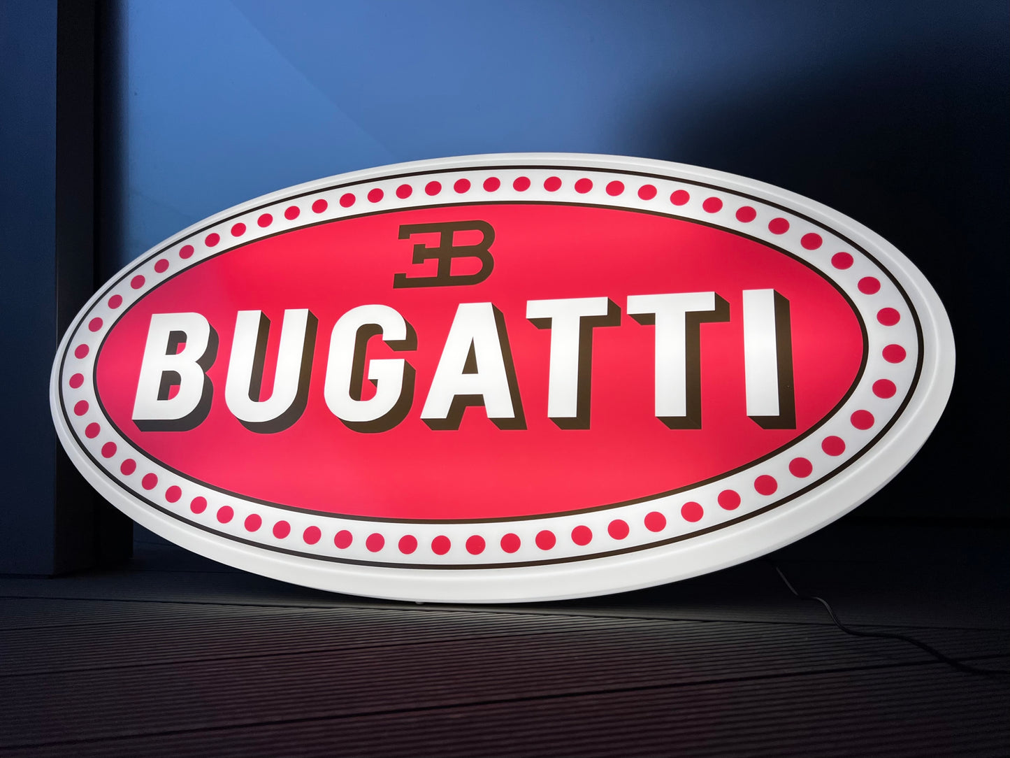 Bugatti Illuminated Logo Sign #B17