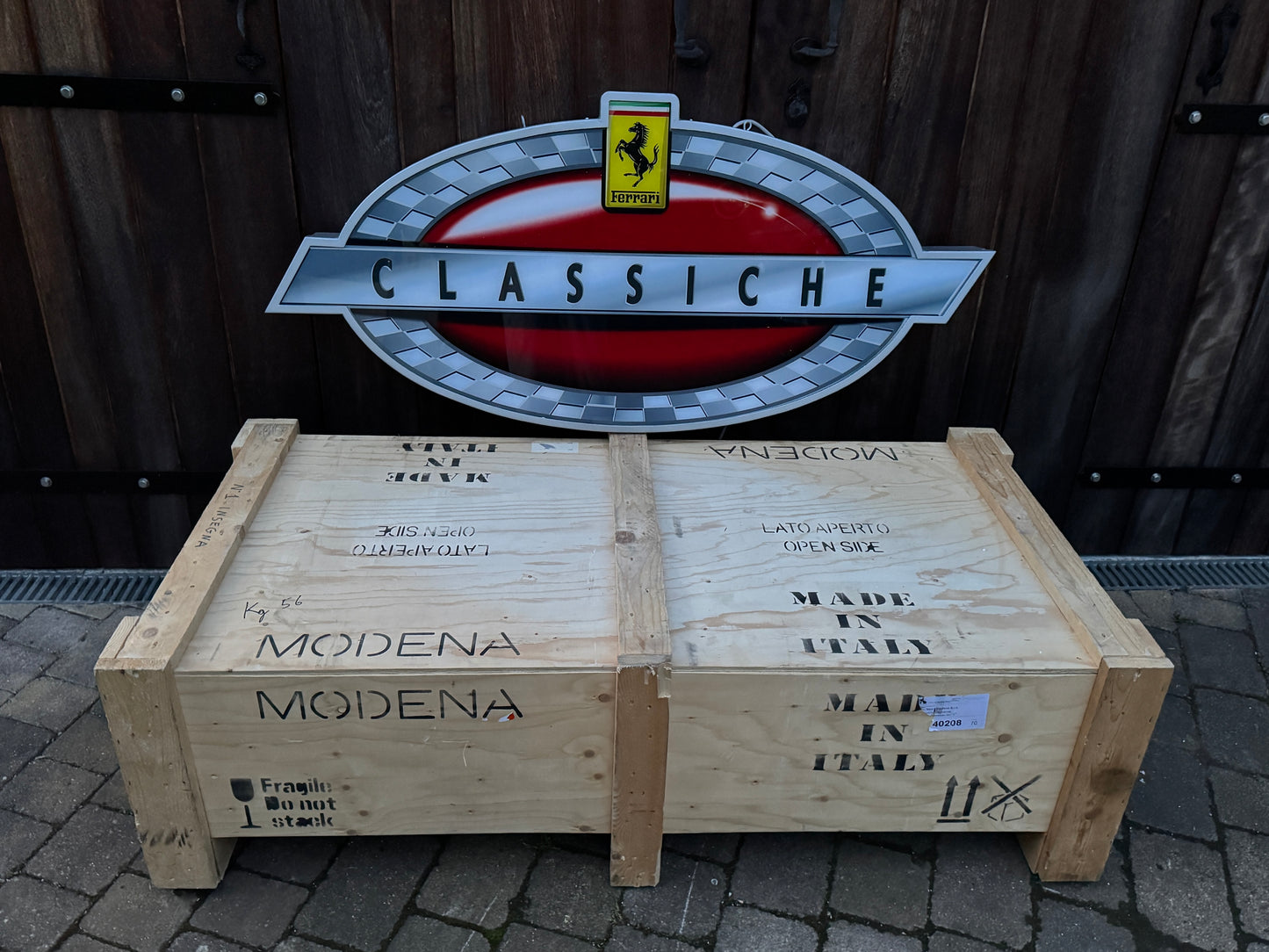 Ferrari Classiche Illuminated Logo Sign #D32