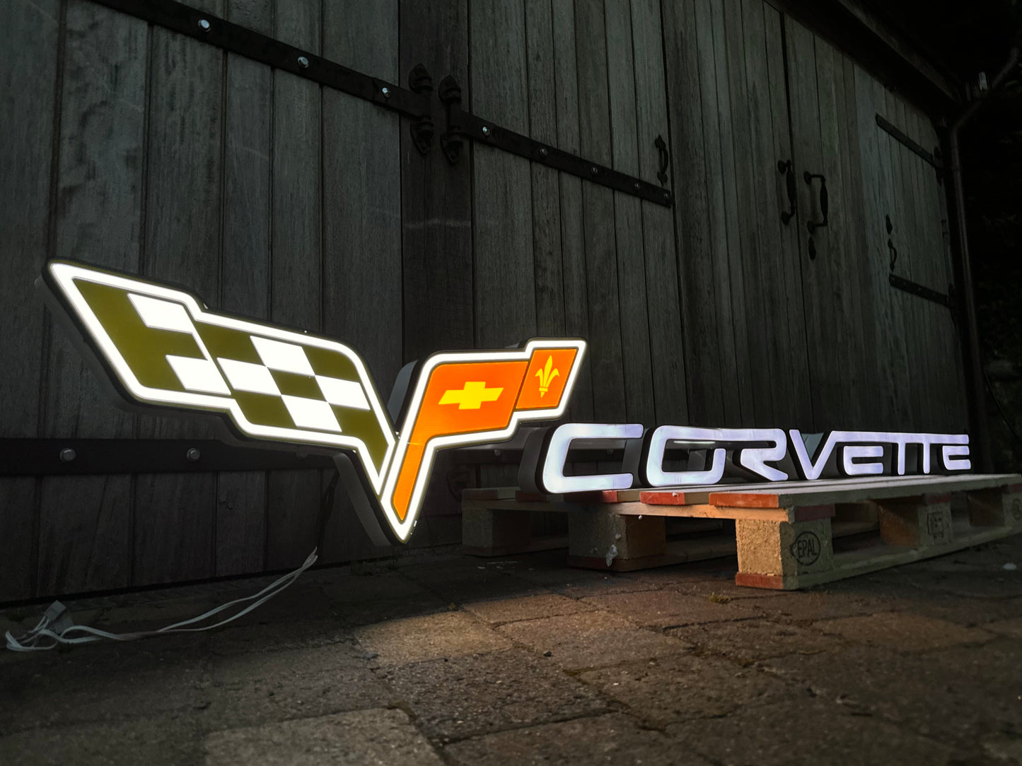 Corvette Dealership Illuminated Logo Sign #D3