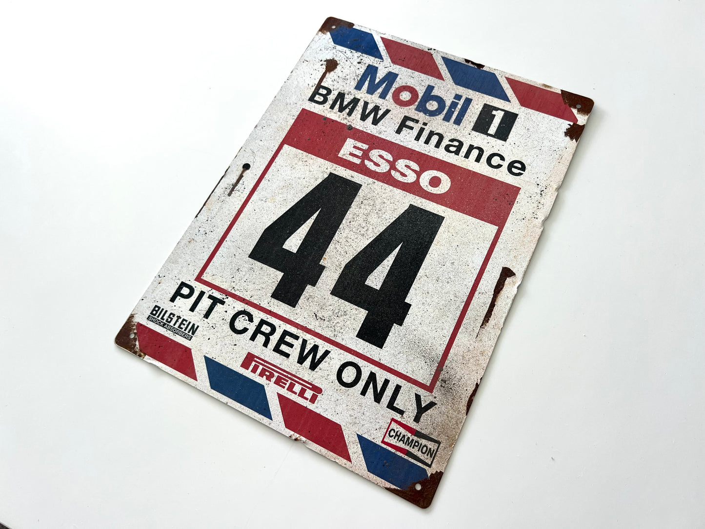 BMW Mobil 1 Esso Vintage Metal Sign #A19