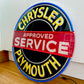Chrysler Plymouth Neon Sign Approved Service #N142