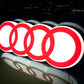 AUDI Rings Illuminated Logo Sign #B8