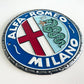 Alfa Romeo Round Cast Iron Sign #A3