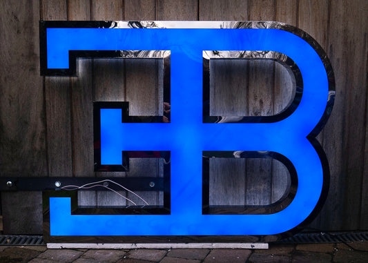Bugatti EB Illuminated Logo Sign #D2