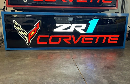 ZR1 Dealership Illuminated Logo Sign #D63