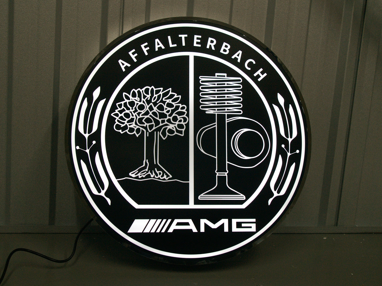 Mercedes Benz AMG Dealership Illuminated Sign Black #D53