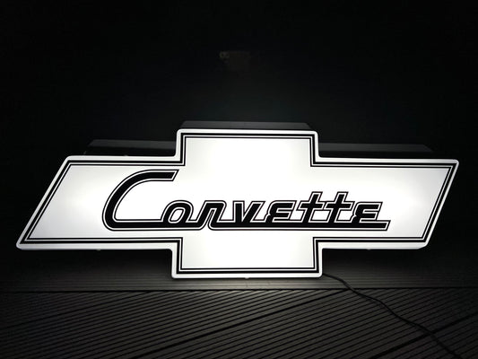 Chevrolet Corvette Illuminated Logo Sign #B19