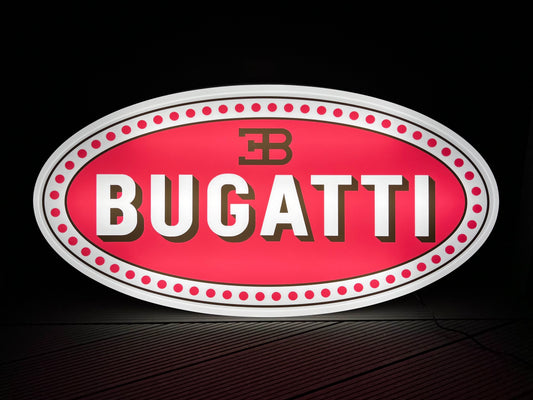 Bugatti Illuminated Logo Sign #B17