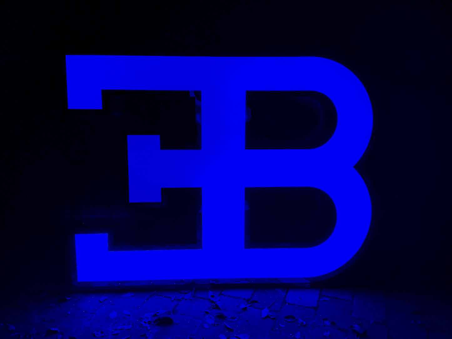 Bugatti EB Dealership Illuminated Logo Sign #D1