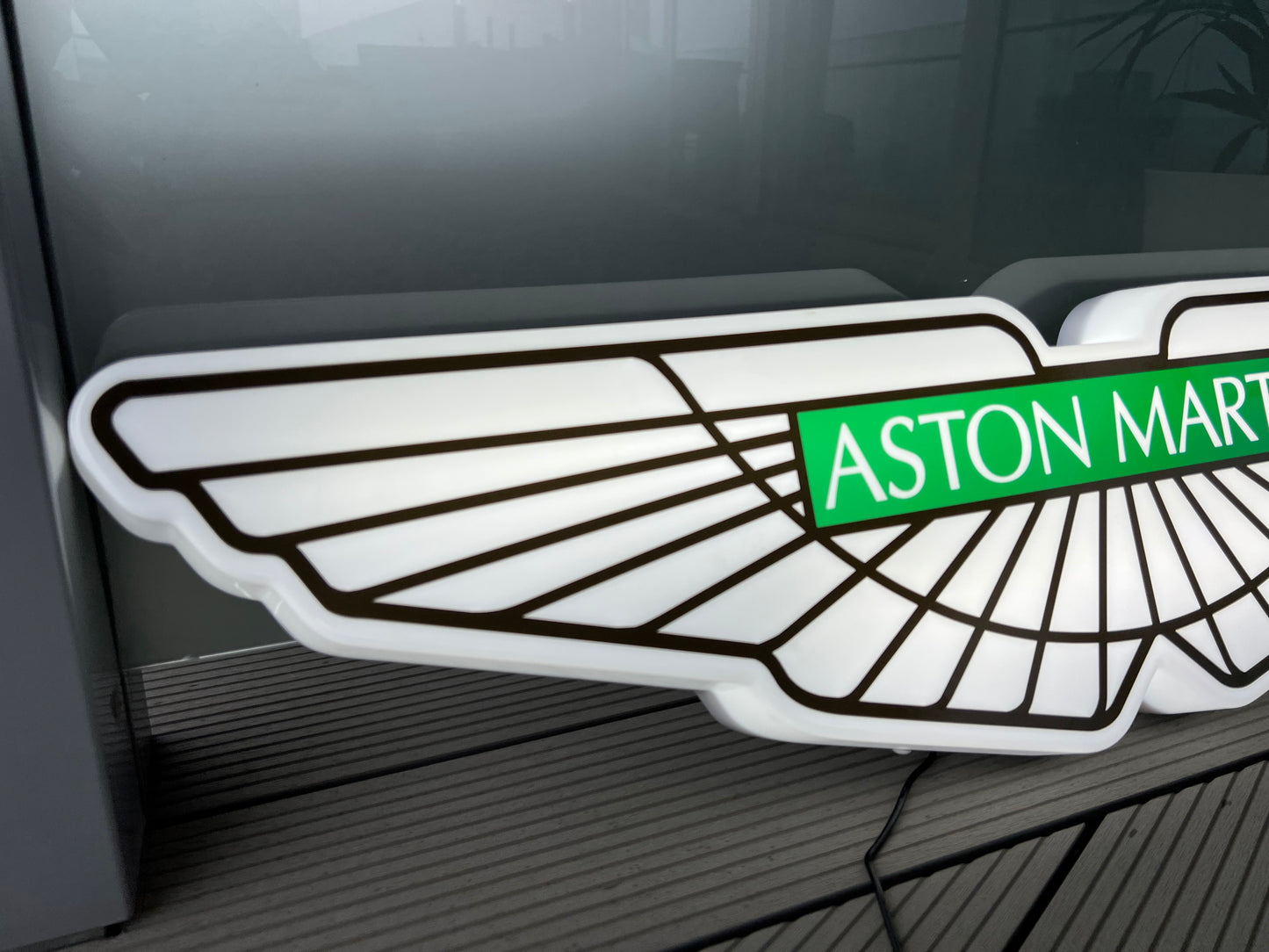 Aston Martin Illuminated Wings Sign #B6