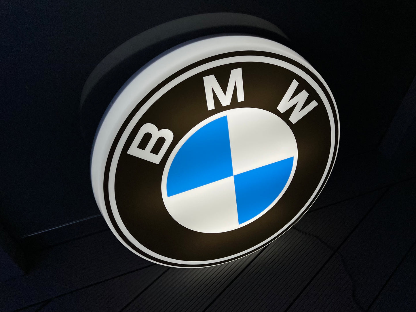 BMW Round Illuminated Logo Sign #B15
