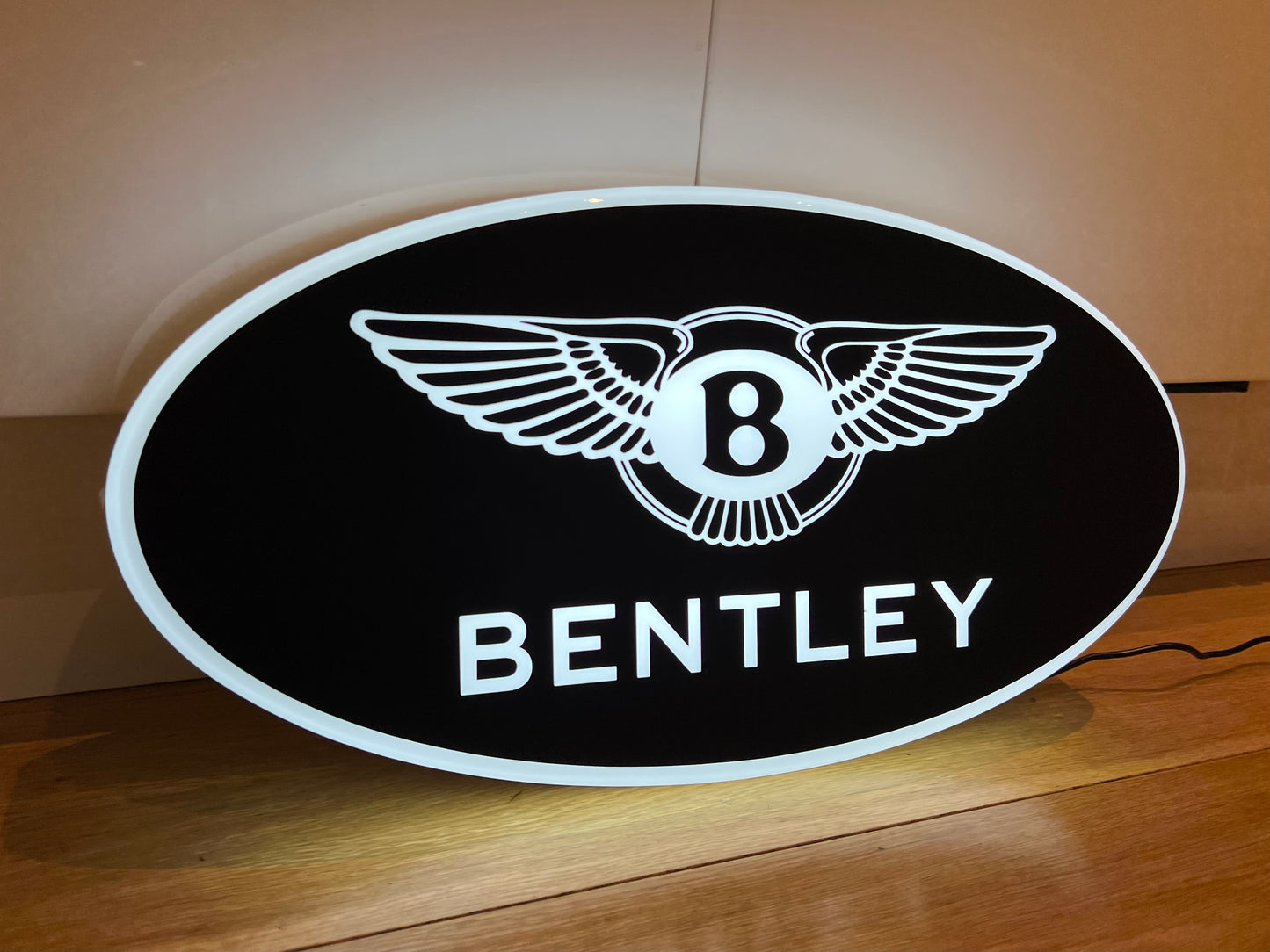 Bentley Black Illuminated Logo Sign #B9