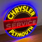Chrysler Plymouth Neon Sign Approved Service #N142