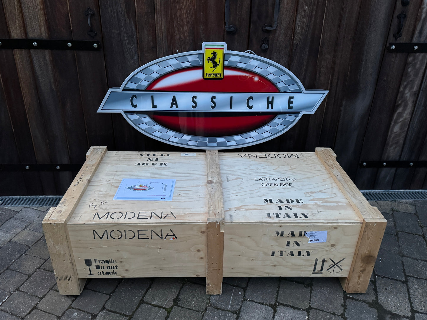 Ferrari Classiche Illuminated Logo Sign #D32