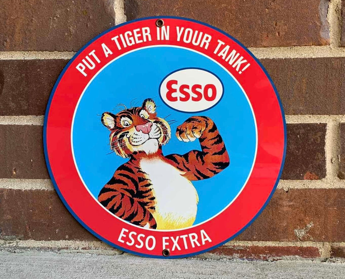 Esso Enamel Metal Sign #A30