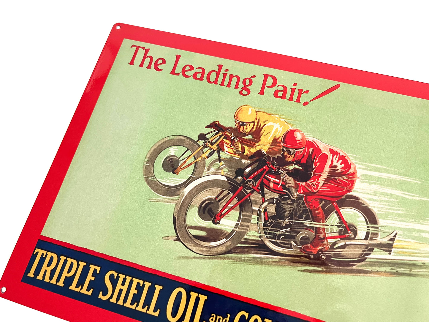 Shell Oil Leading Pair Metal Sign #A101