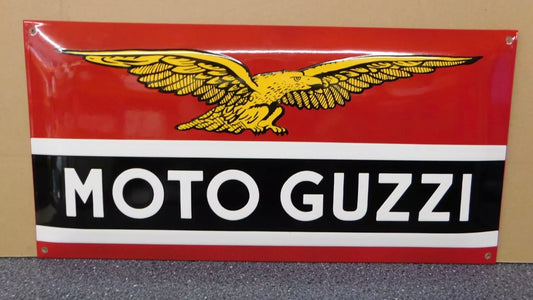 Moto Guzzi Enamel Sign #A64