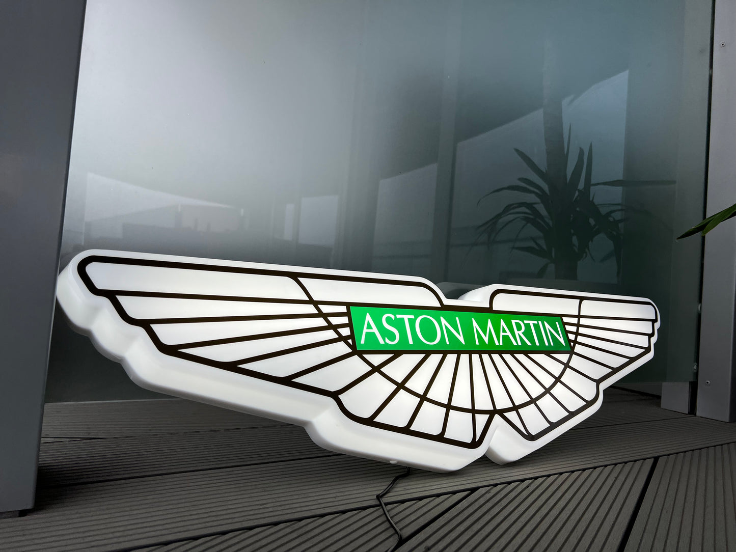 Aston Martin Illuminated Wings Sign #B6
