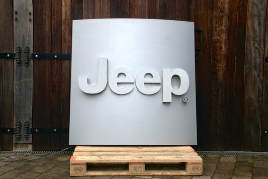 Jeep Dealership Illuminated Logo Sign #D48