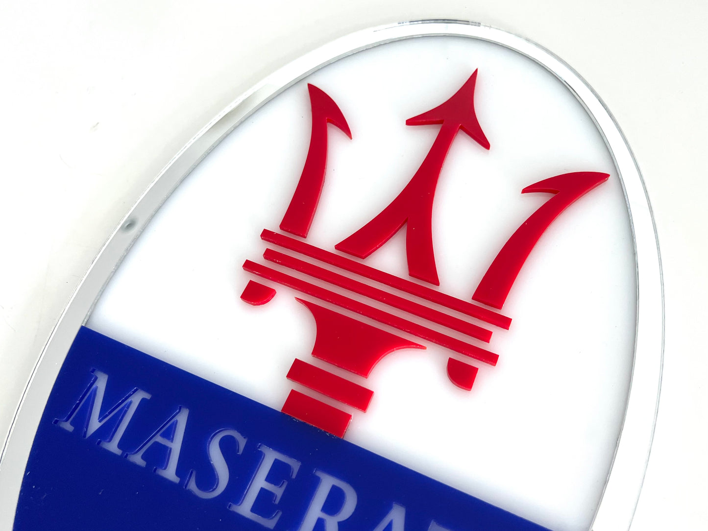 Maserati Acrylic Logo Sign #A108
