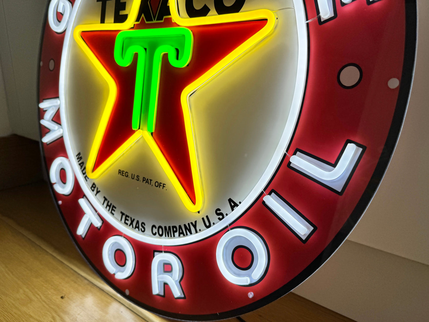 Texaco Gasoline Motor Oil Neon Sign #N143