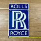 Rolls Royce Blue Metal Logo Sign #A96