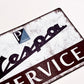 Vespa Service Metal Sign #A104