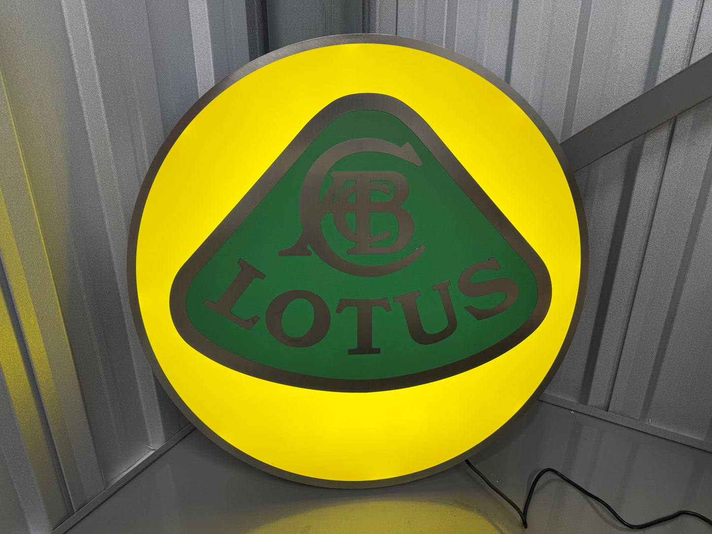 Lotus Illuminated Dealership Crest Logo Sign #D54