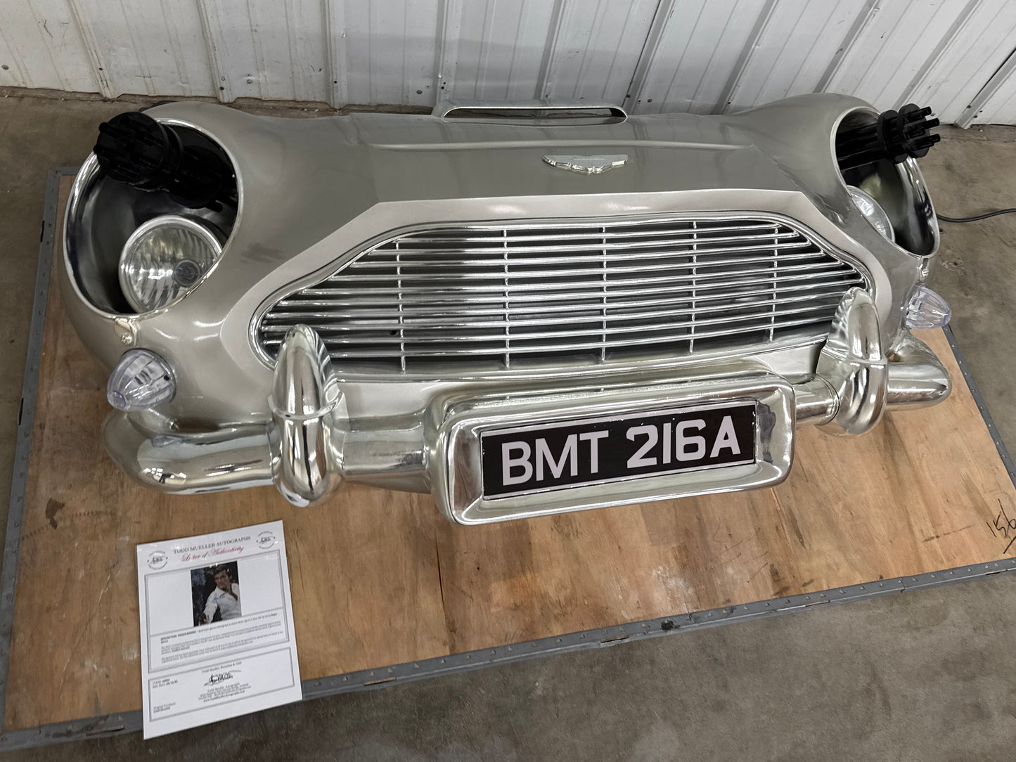 Aston Martin DB5 Full Scale Front Bumper Display Model #P1