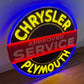 Chrysler Plymouth Neon Sign Approved Service #N142