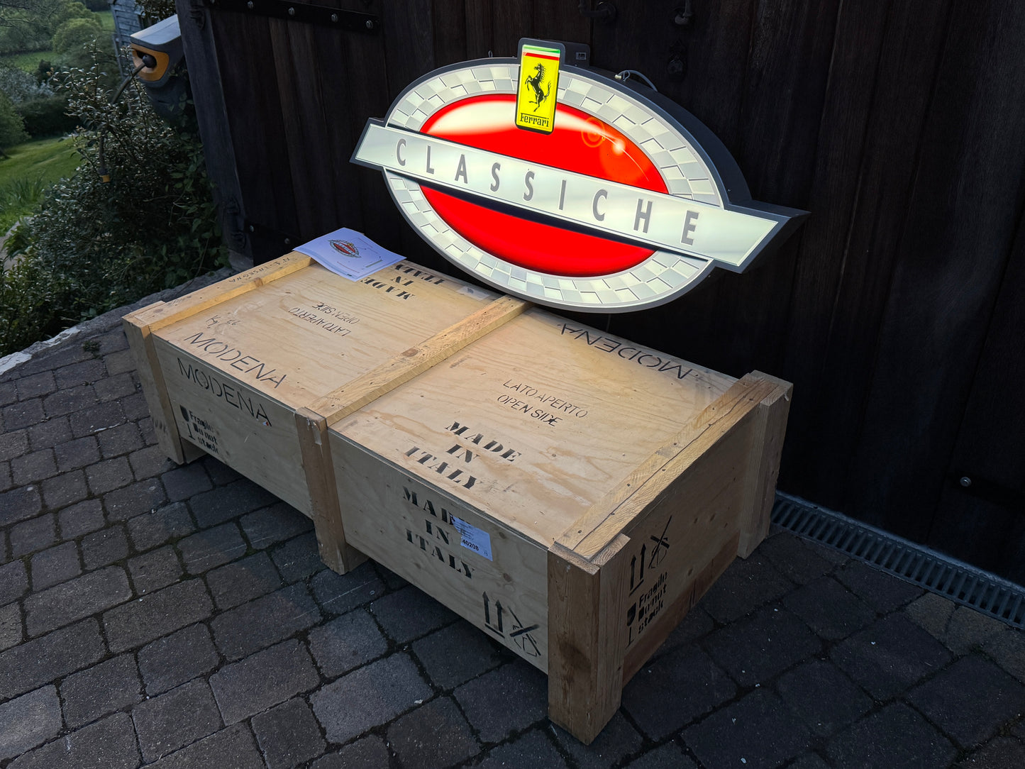 Ferrari Classiche Illuminated Logo Sign #D32