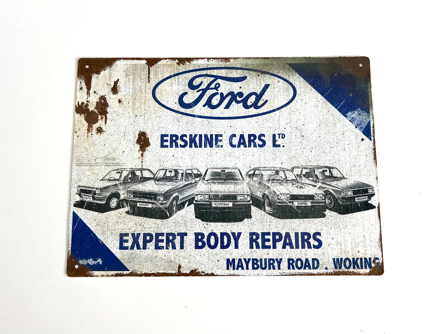 Ford Erskine Vintage Metal Sign #A76