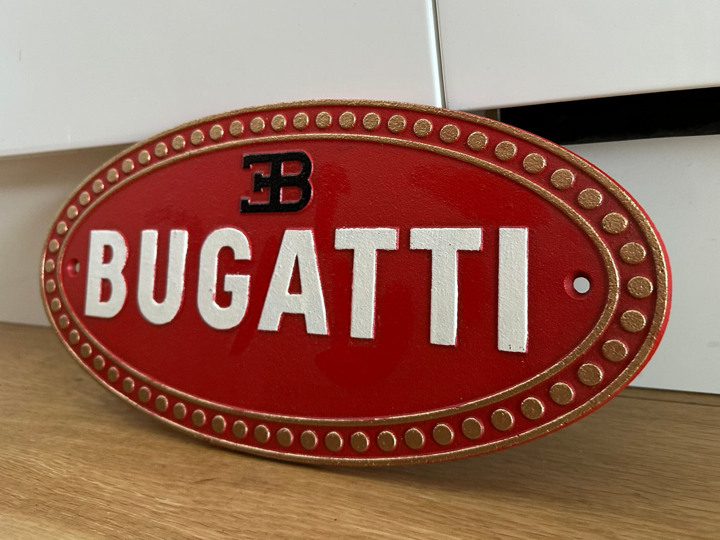 Bugatti Metal Logo Sign #A21