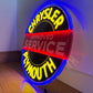Chrysler Plymouth Neon Sign Approved Service #N142