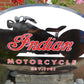Indian Motorcycles Enamel Sign #A55