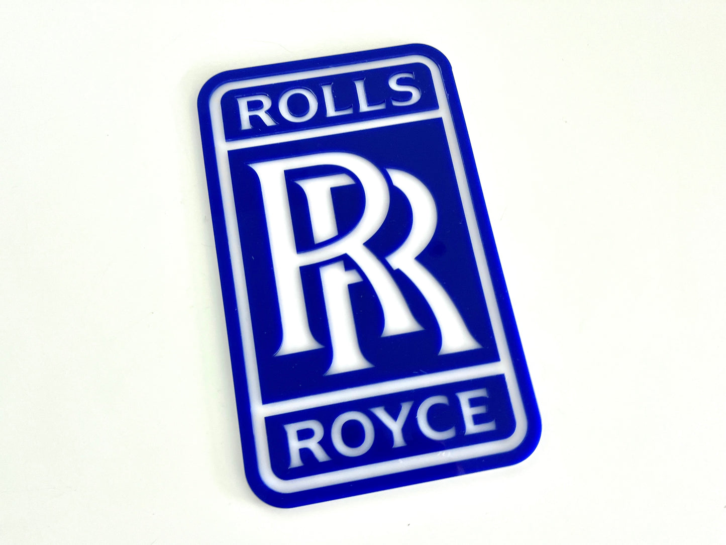Rolls Royce Blue Acrylic Logo Sign #A111