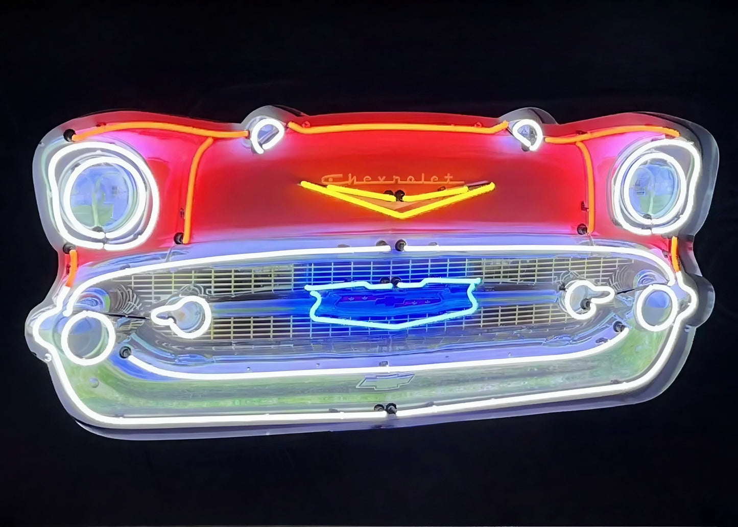Chevrolet Bel Air Grill Neon Sign #N7