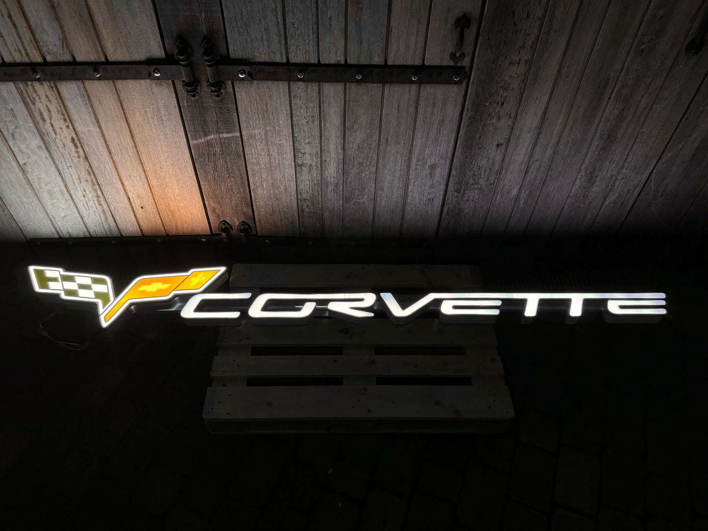 Corvette Dealership Illuminated Logo Sign #D3
