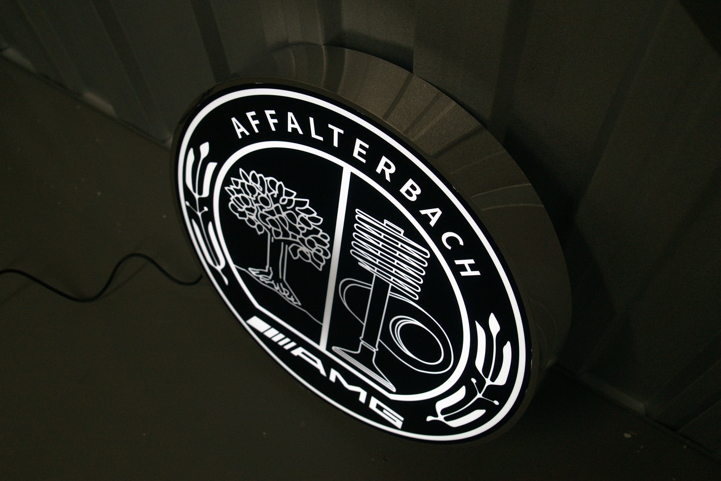 Mercedes Benz AMG Dealership Illuminated Sign Black #D53