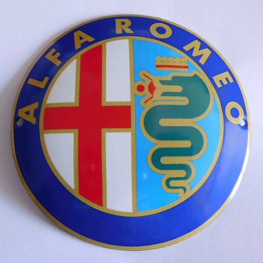 Alfa Romeo Enamel Sign #A2