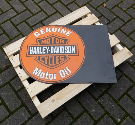Harley Davidson Motorcycles Enamel Sign #A48